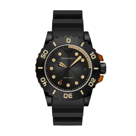 Men Aqua 46mm Black Watch