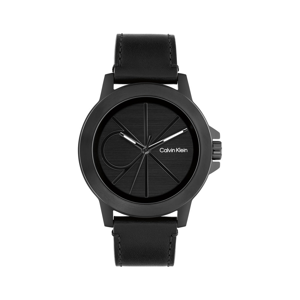 black ck watch minimal