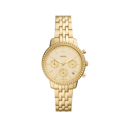 Neutra Women Gold Quartz Chronograph Watch