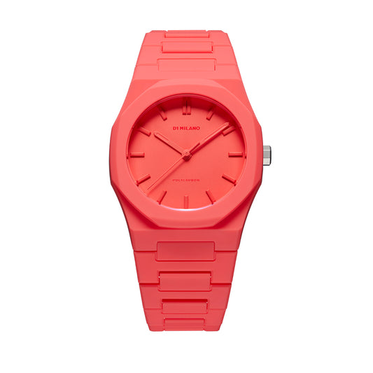 Polycarbon Unisex 37mm Red Watch