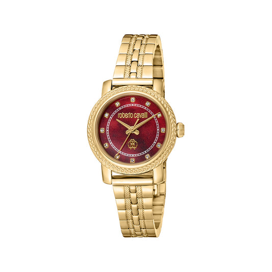 Carina Women Red Stainless Steel Watch