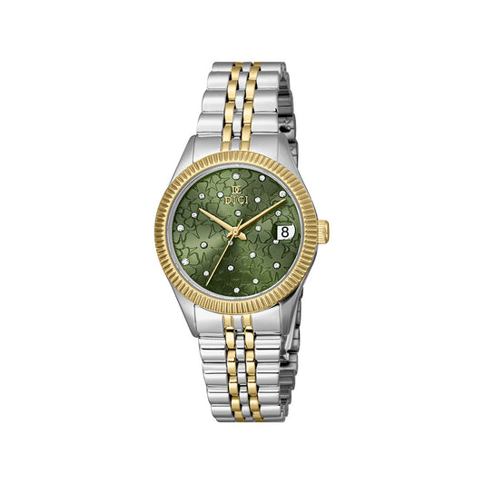 Tiepa Women Green Stainless Steel Watch