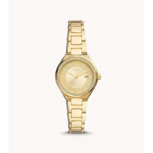 Eevie Women Gold Quartz Analog Watch