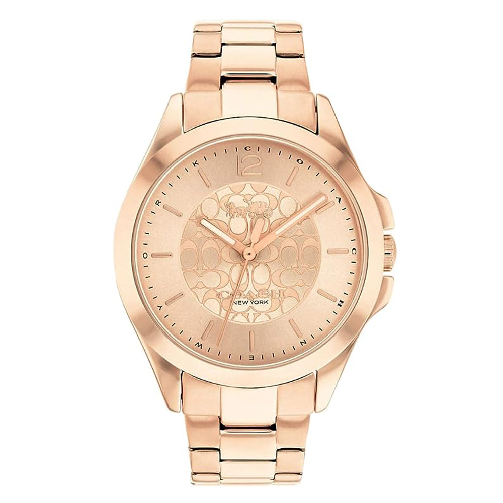 Pink quartz outlet watch