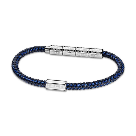 Pierre Stainless Steel And Blue Bracelet
