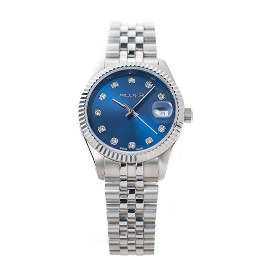 Women Blue Stainless Steel 32mm Watch
