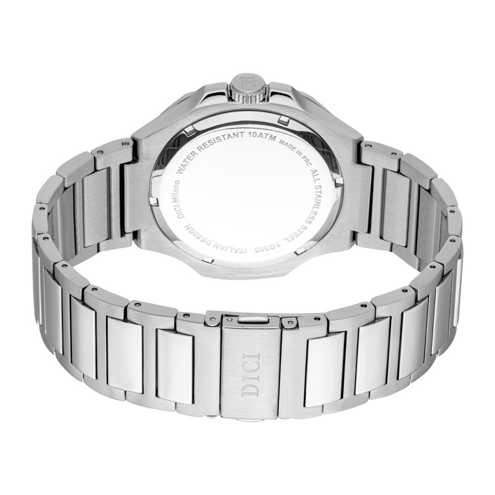 Men Gents Silver 33.5mm Watch
