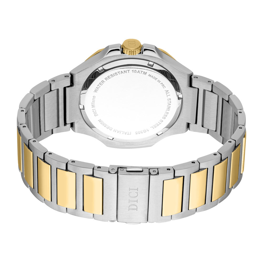 Men Gents Silver/Gold 33.5mm Watch