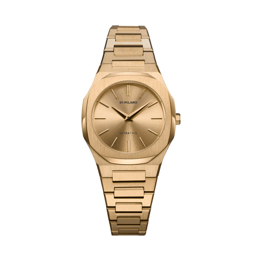 Ultra Thin Women 30mm Gold Watch