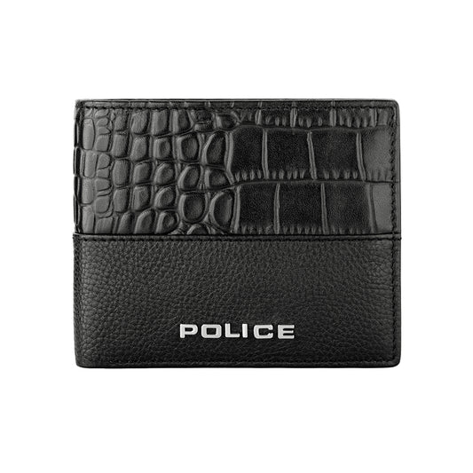 Police Men Leather Black Wallet