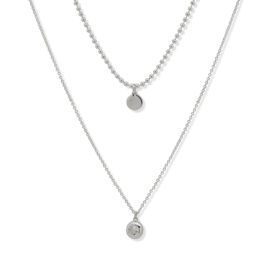 قلادة فضية للنساء