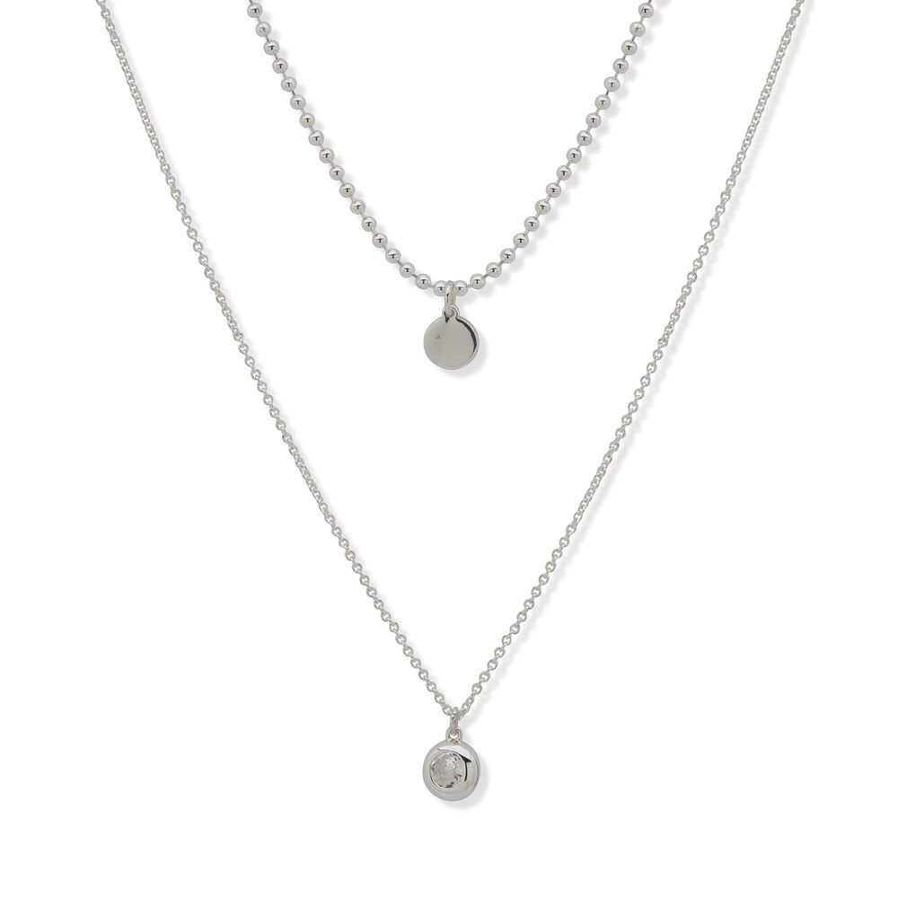 قلادة فضية للنساء