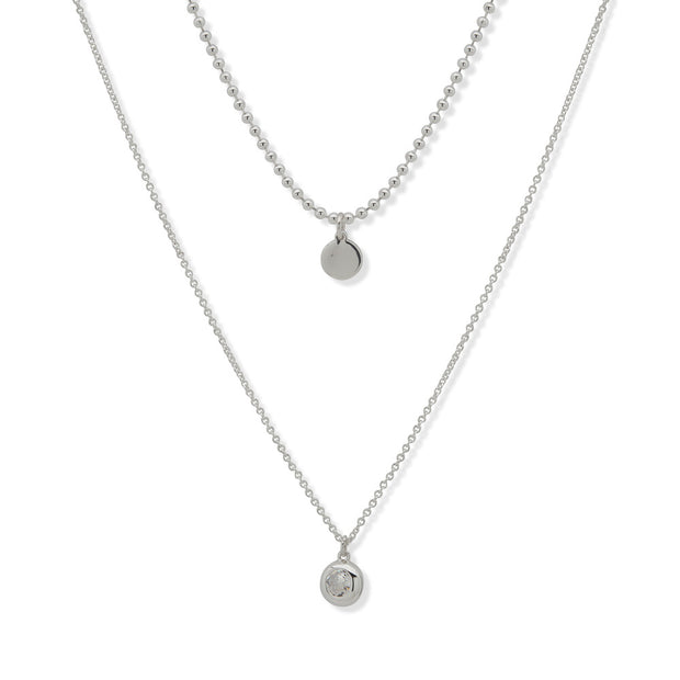 قلادة فضية للنساء