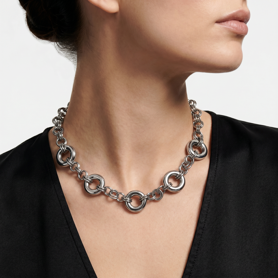 Women Silver Necklace