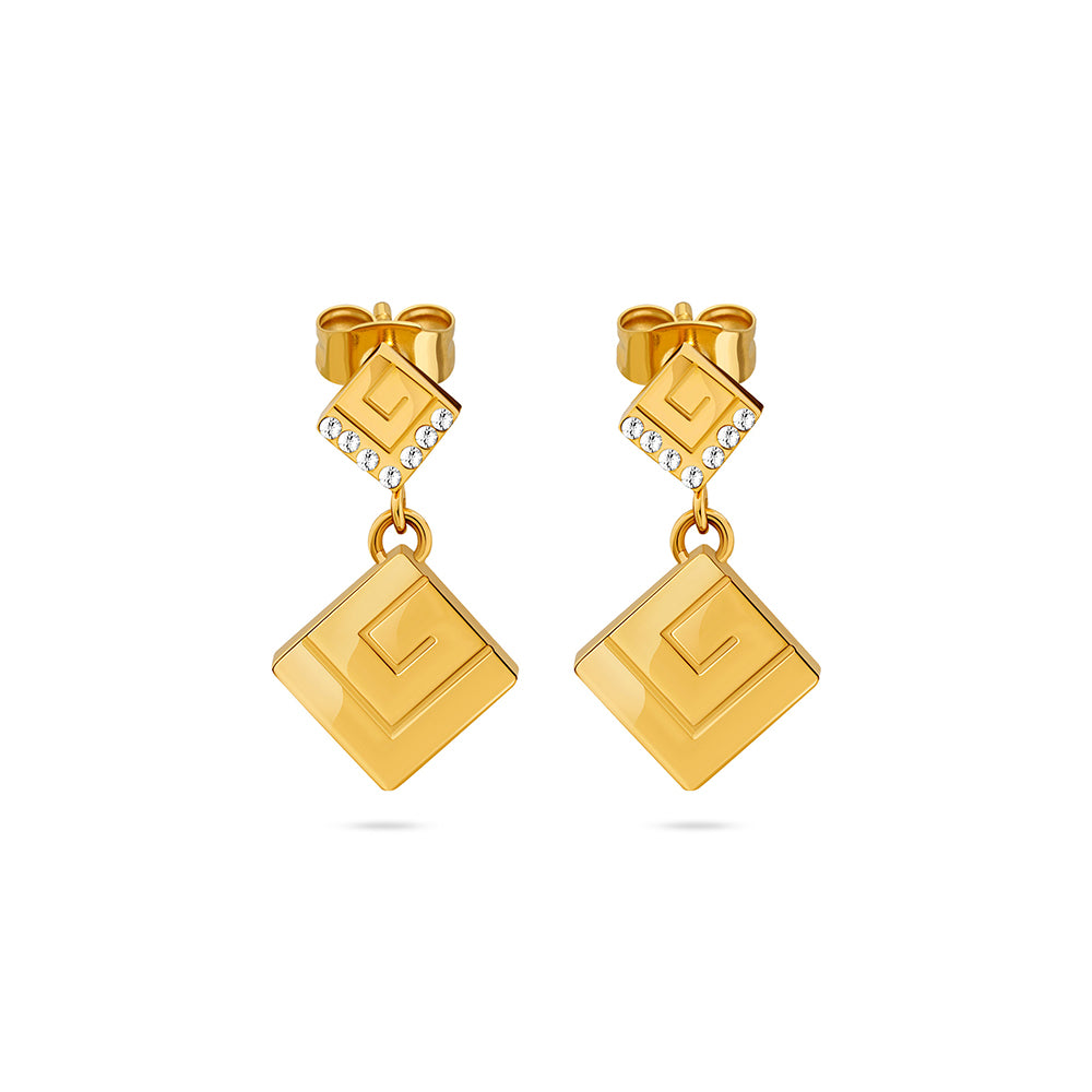 Audrey Gold Plated Earrings – ONTIME | Kuwait Official Store