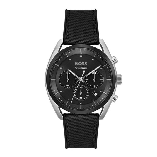 Top Men Black Quartz/Chronograph Watch