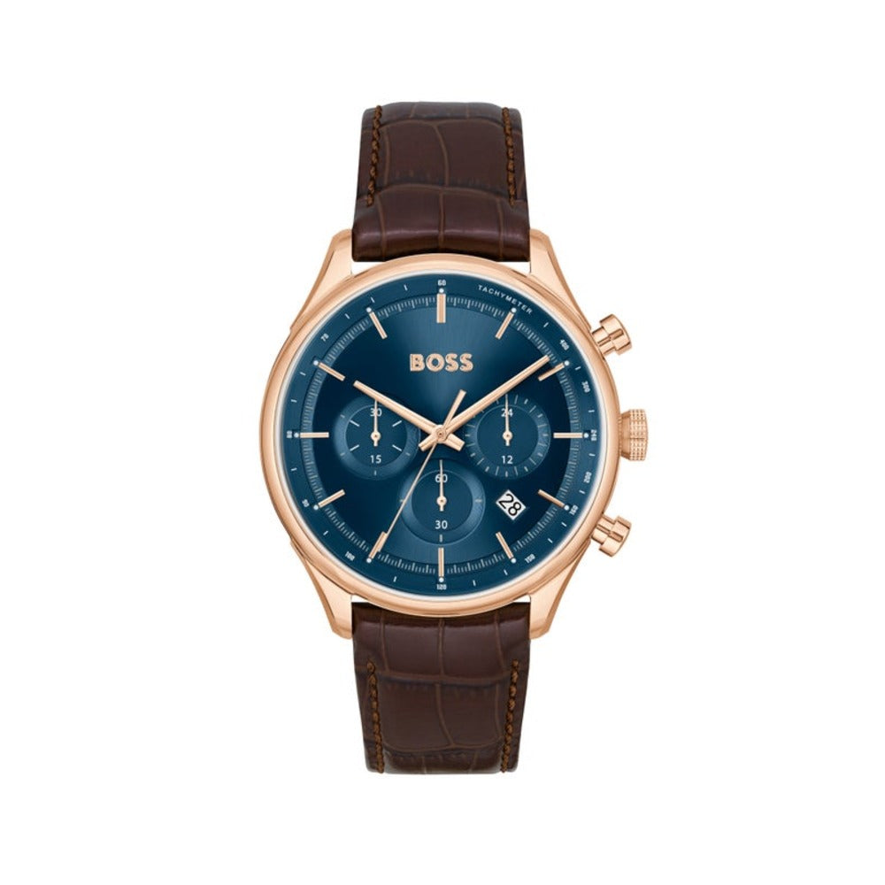 Men Gegor 45mm Blue Watch