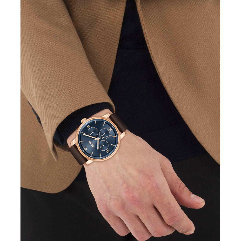 Men Contender Blue 44mm Watch