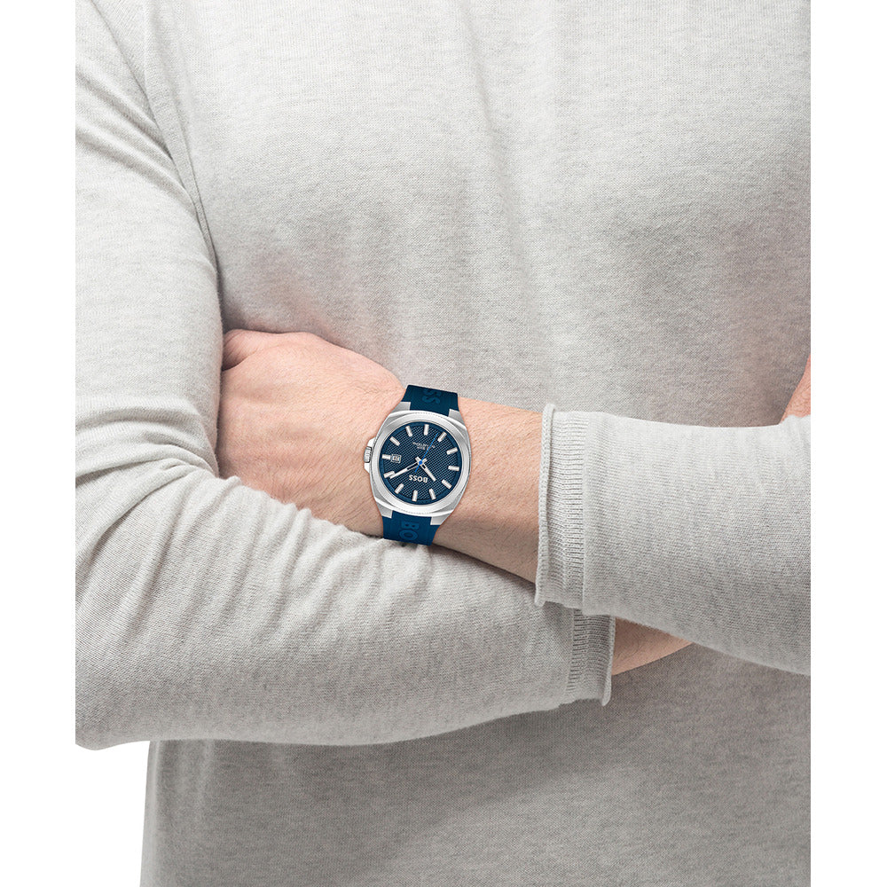 Men Walker Blue 41mm Watch