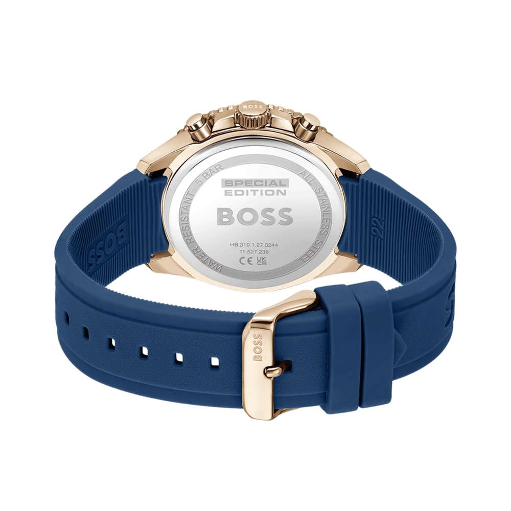 Men Runer Blue 43mm Watch