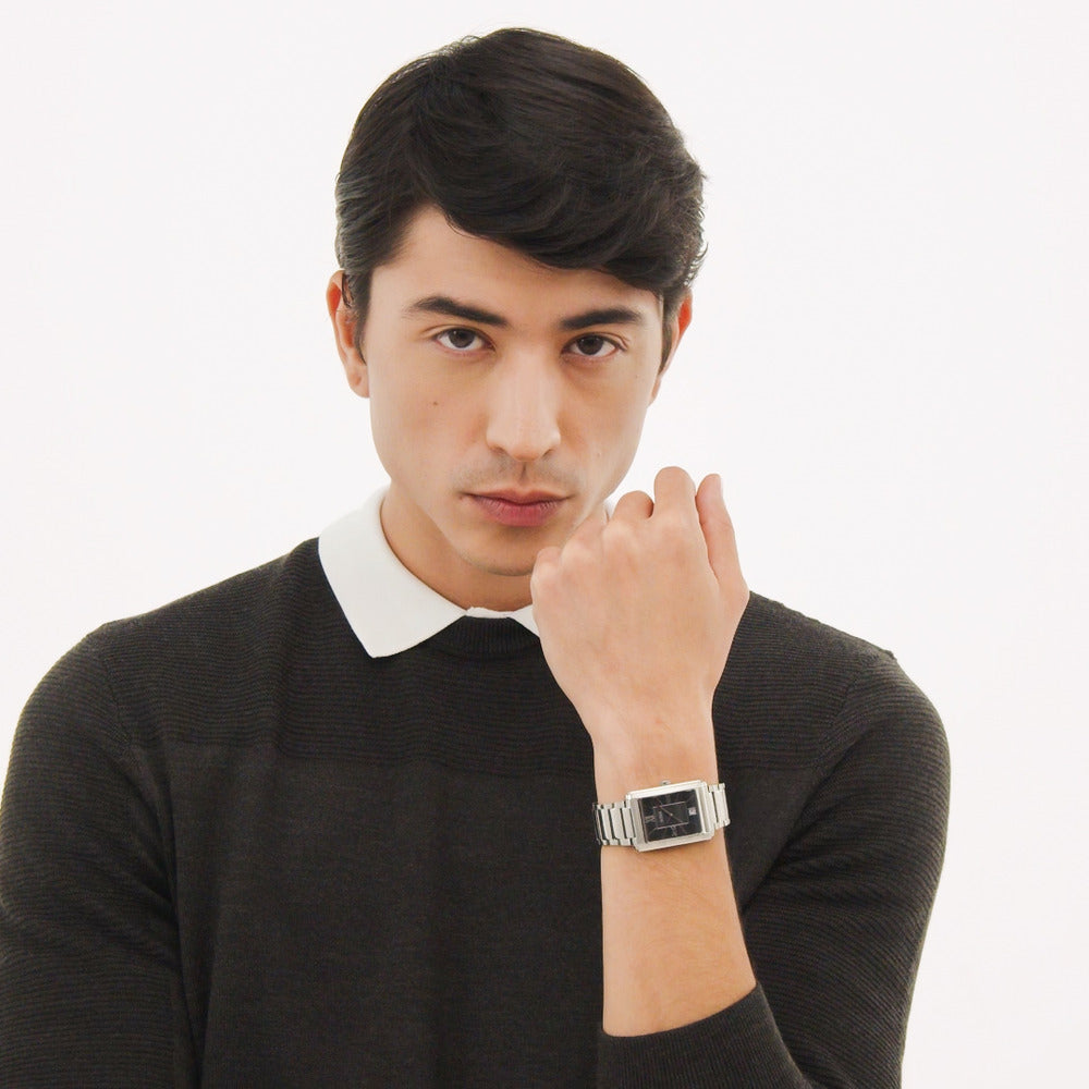 Men Principle Dress Black Watch