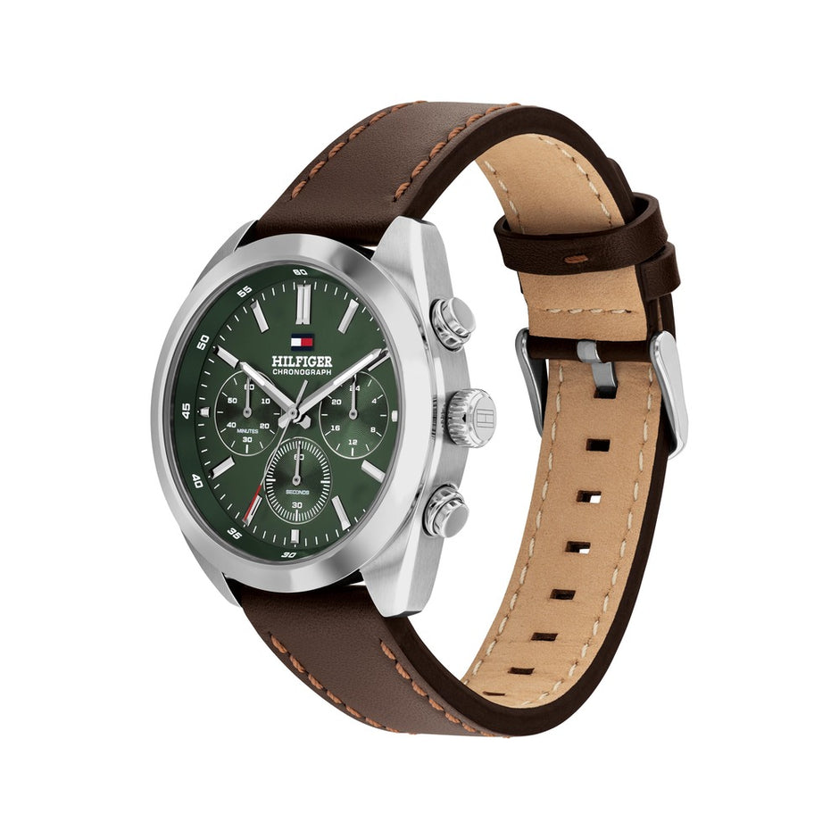 Men Hudson Forest Green Watch