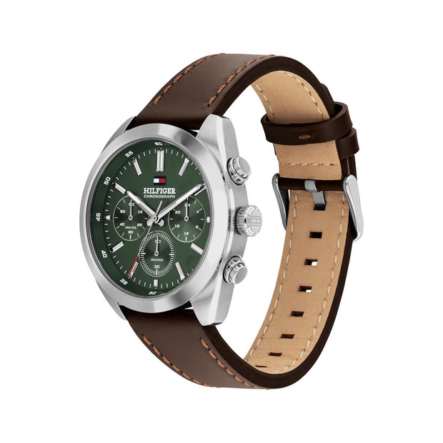 Men Hudson Forest Green Watch