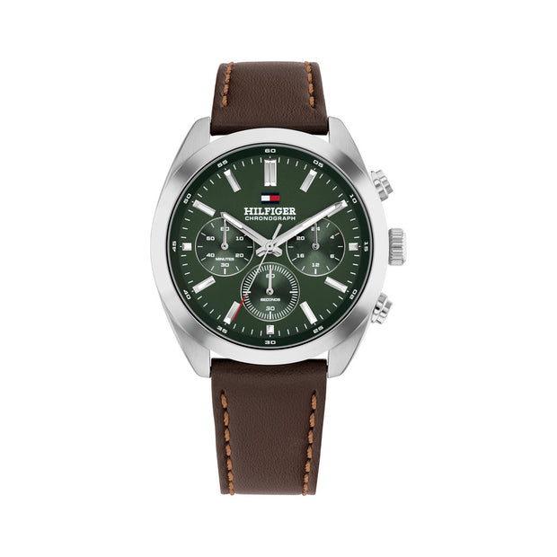 Men Hudson Forest Green Watch