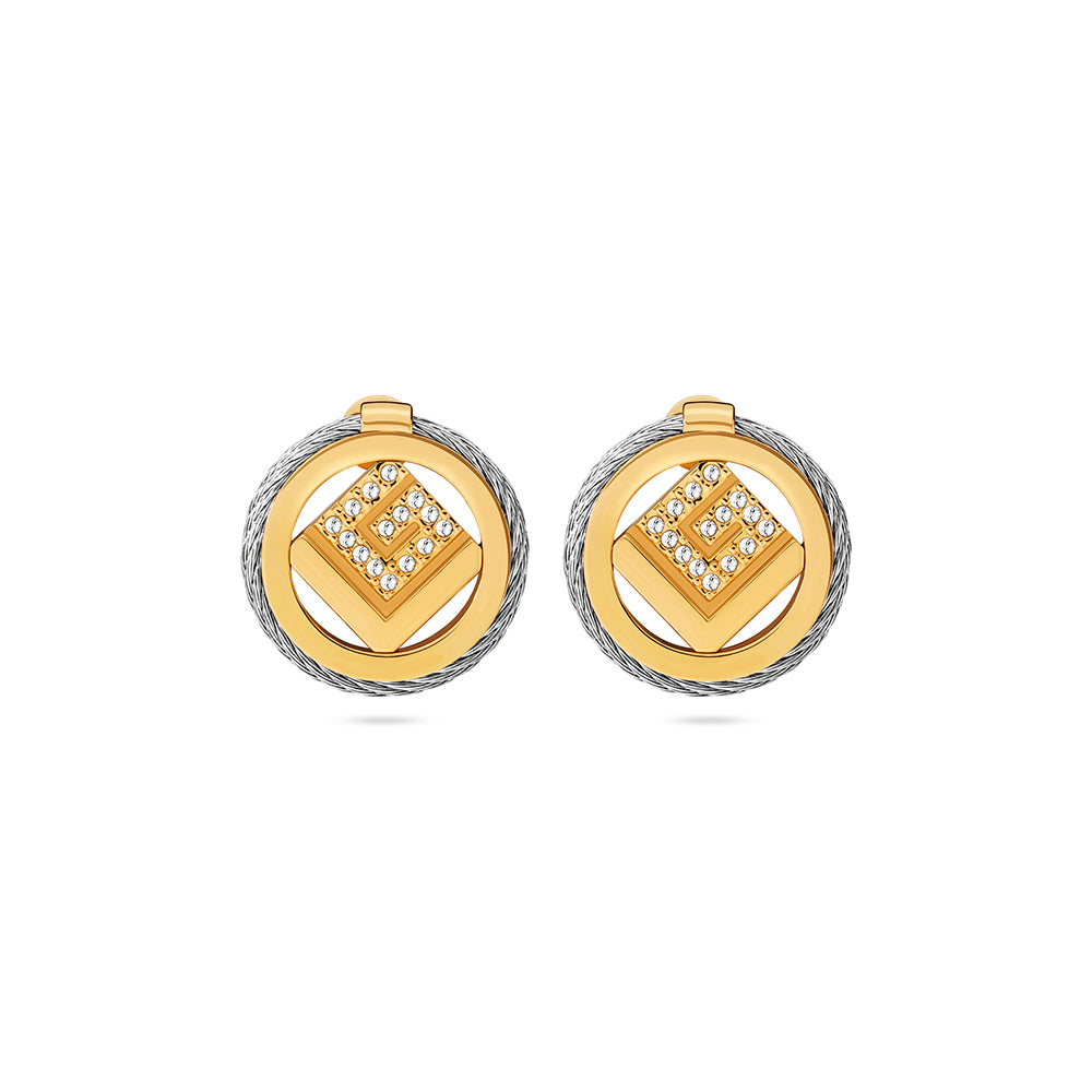 Women Camille Two Tone Earrings