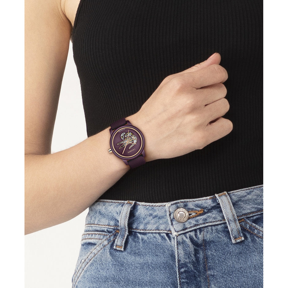 Women Lacoste.12.12 Burgundy Watch