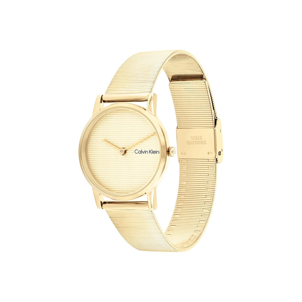 Women Light Gold 30mm Watch