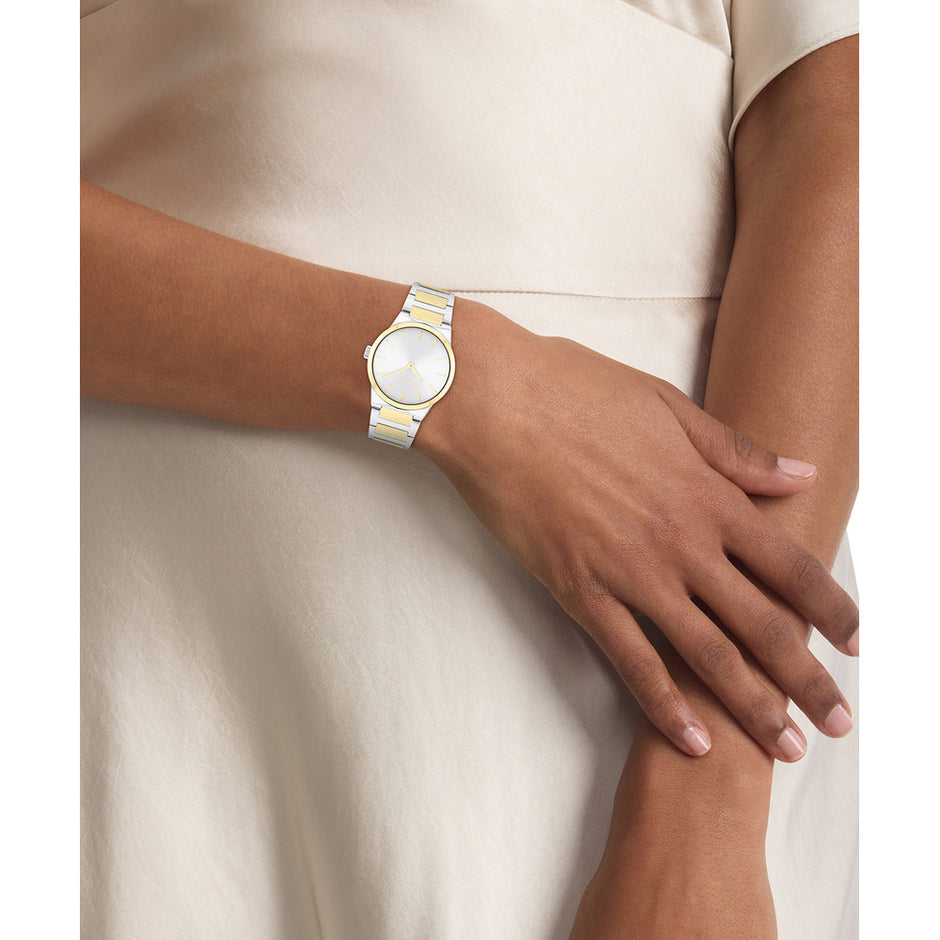 Women Linear Elegance Silver Watch