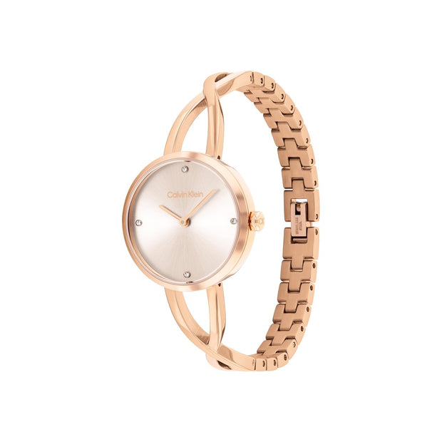 Women Sculpted Embrace Blush Watch