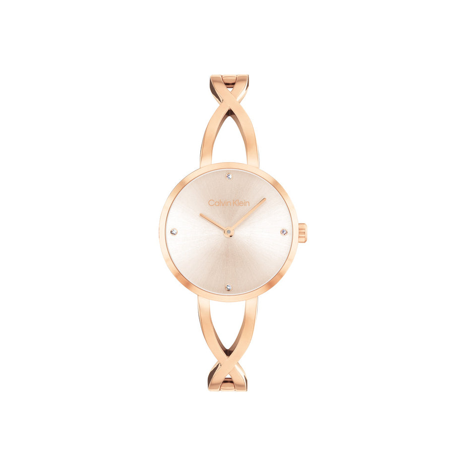 Women Sculpted Embrace Blush Watch