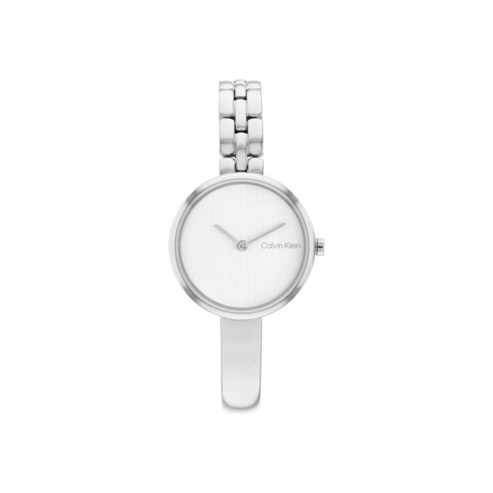 Women Bangled Silver 28mm Watch