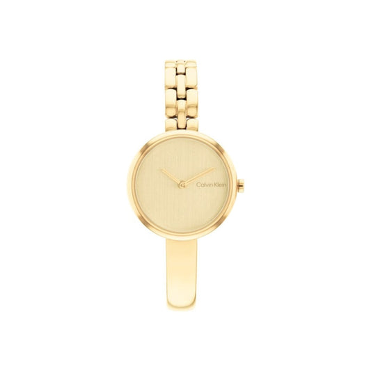 Women Bangled Gold 28mm Watch