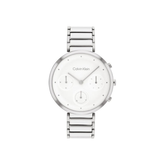 Women Minimalistic T-Bar White 37mm Watch