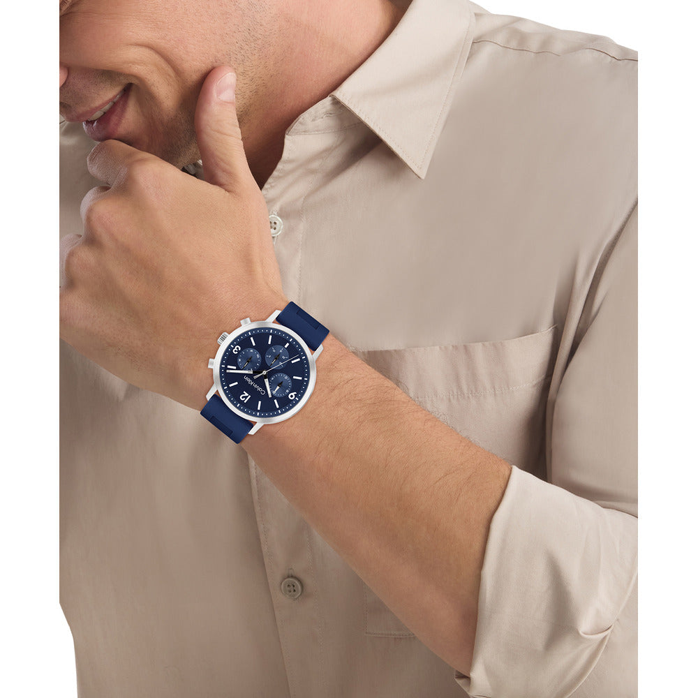 Men Blue 44mm Watch