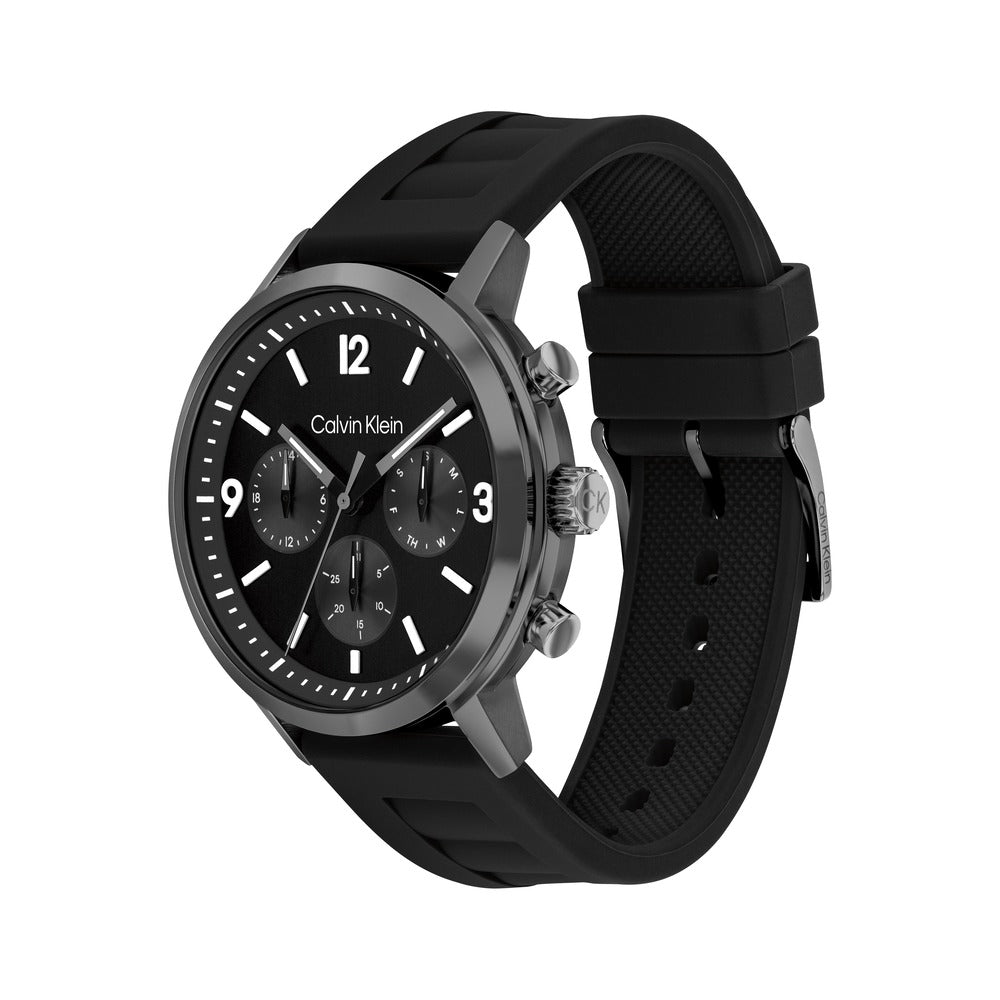 Men Black 44mm Watch