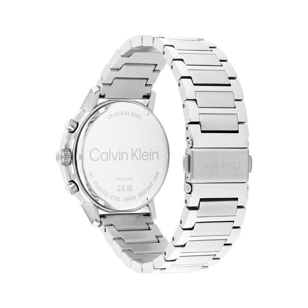 Men Gauge Silver Watch