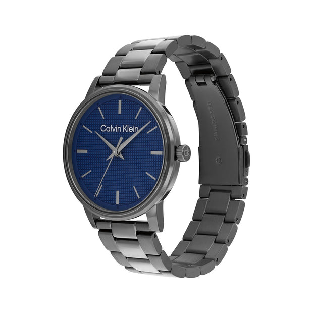 Men Ck Linked Blue Watch