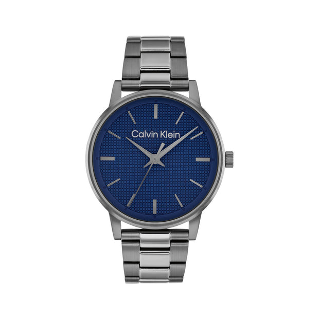 Men Ck Linked Blue Watch