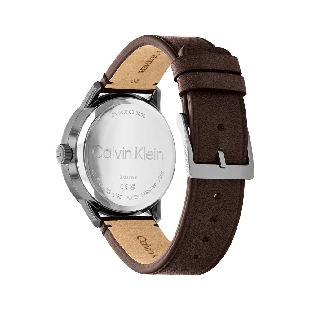 Men Minimalistic Pilot Brown Watch