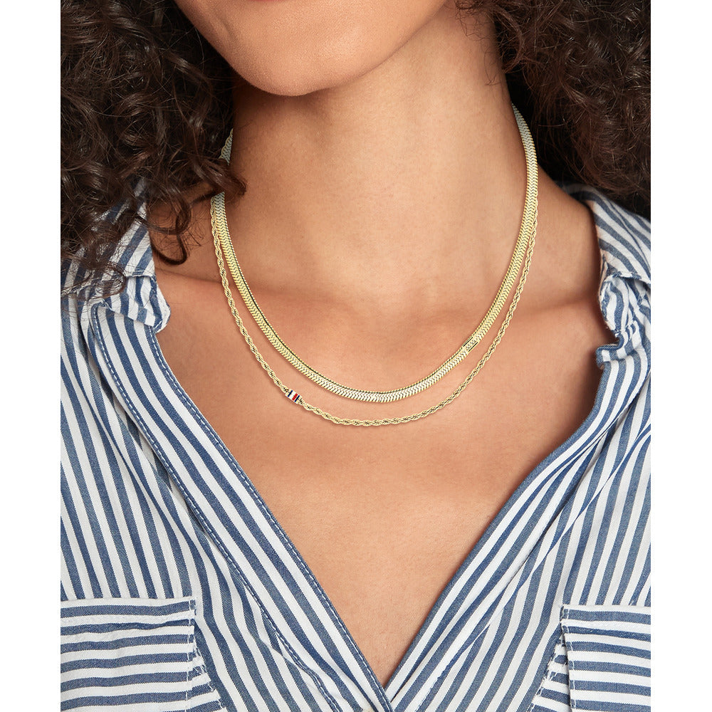 قلادة نسائية متعددة الطبقات