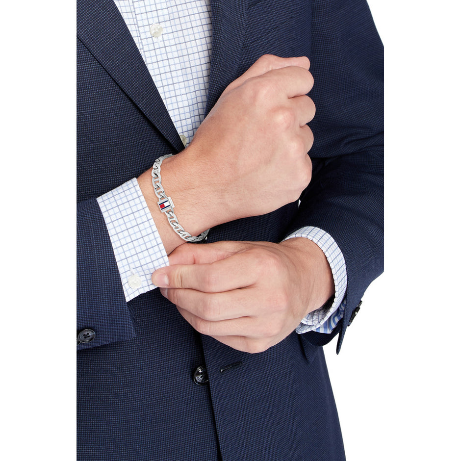 Men Oceanic Silver Bracelet