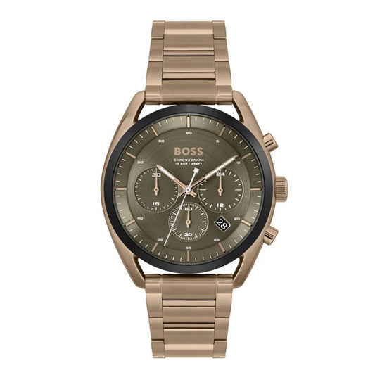 Top Men Green Quartz/Chronograph Watch