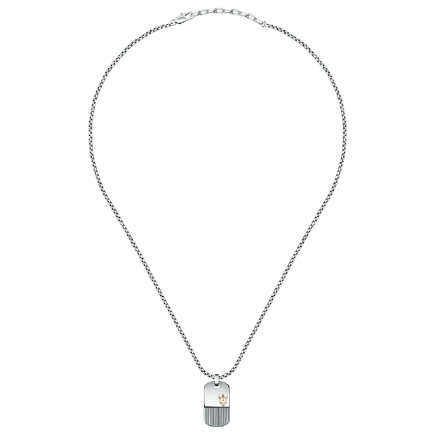Men Maserati Silver Necklace