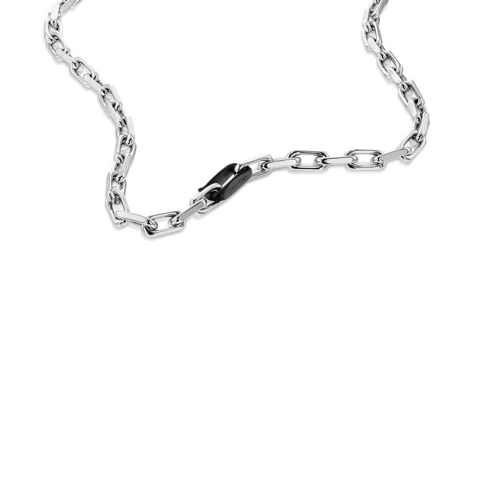 Men Ck Aspire Black Necklace