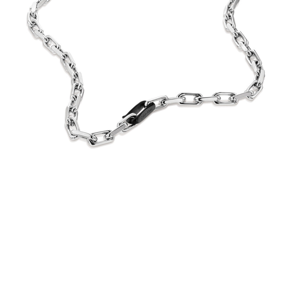 Men Ck Aspire Black Necklace