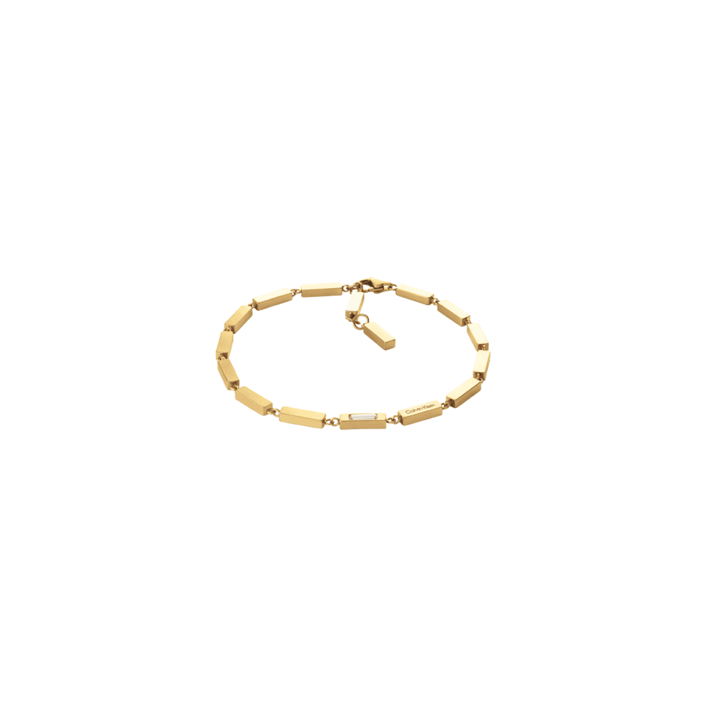 Men Ck Essential Links Gold Bracelet
